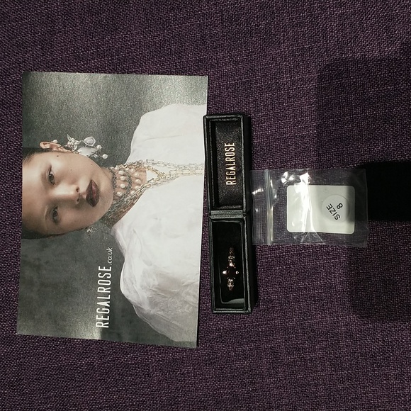 *NEW*Regalrose Skulls Garnet Poison Gold Ring - Picture 5 of 6